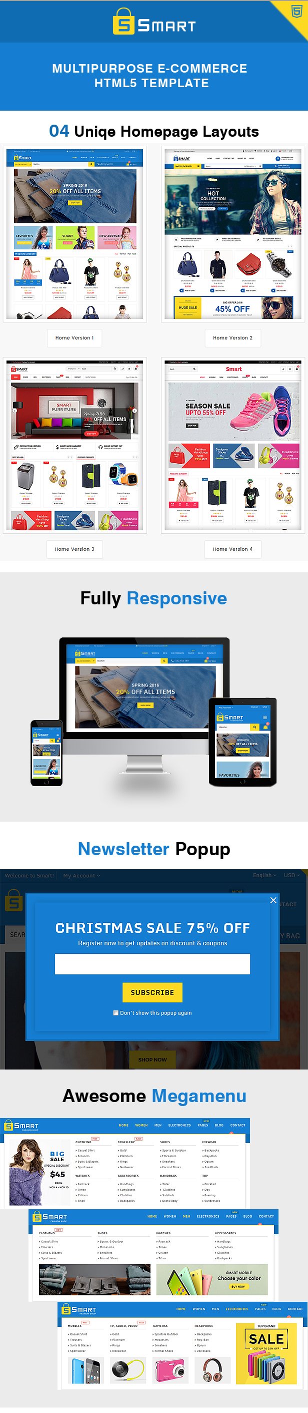 Smart - Responsive Multi-Purpose HTML Template